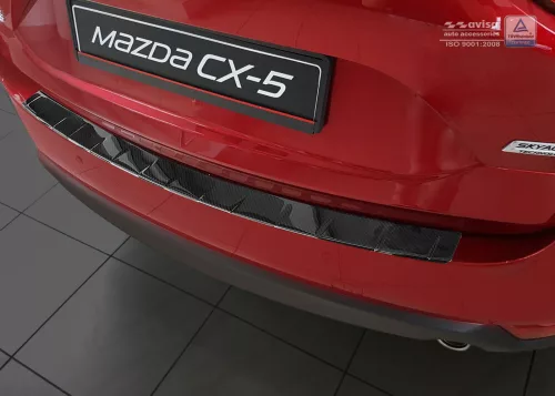 Avisa protecție bară spate din carbon negru Mazda CX-5 2017->