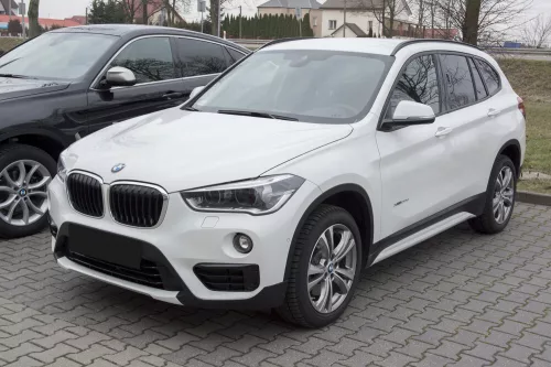 Avisa protecție bară spate din carbon negru Bmw X1 F48 2015->