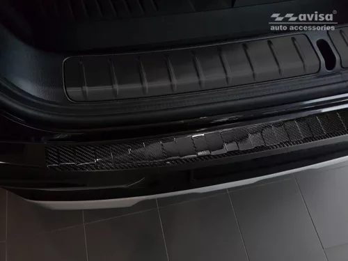 Avisa protecție bară spate din carbon negru Bmw X4 II (GO2) 2018-2021, FL 2021->