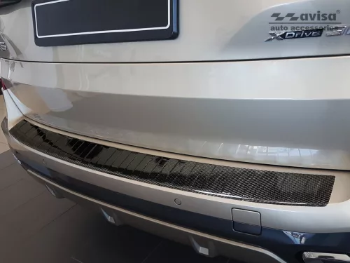 Avisa protecție bară spate din oțel carbon negru Bmw X5 IV G05 M-pakiet 2018-2023 Fl.2023