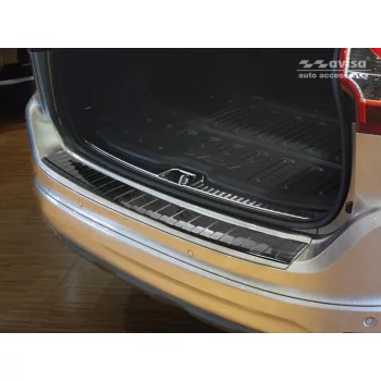   Avisa negru carbon Protecție bară spate Volvo XC60 2013-2017