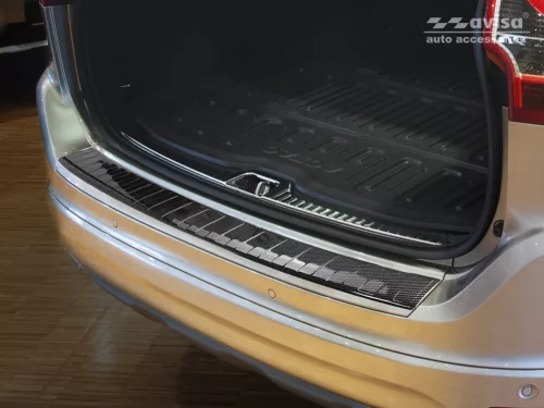Avisa protecție de bară din carbon neagră VOLVO XC60 2013-2017