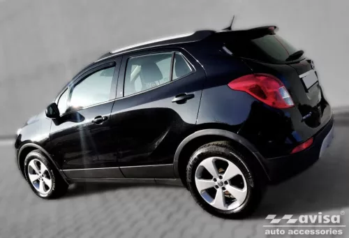 Avisa protecție de bară din carbon neagră OPEL MOKKA X FL2016->