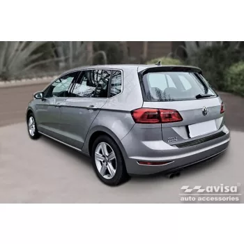   Avisa protecție bară spate din carbon negru VOLKSWAGEN Golf SPORTSVAN 2014-2017, FL2017->