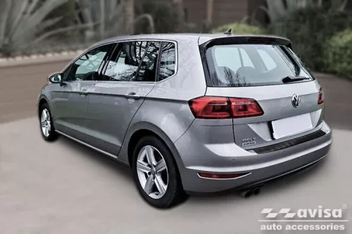 Avisa protecție de bară din carbon neagră VOLKSWAGEN GOLF SPORTSVAN 2014-2017, FL2017->