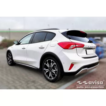   Avisa negru carbon Protecție bară spate FORD Focus IV Hatchback 5D/ST-Line 2018-2021, FL 2021-