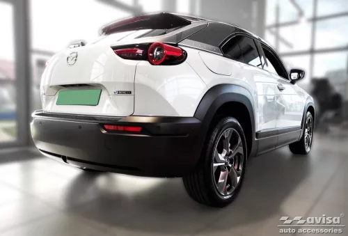 Avisa protecție bară spate din carbon negru Mazda MX-30 2020->