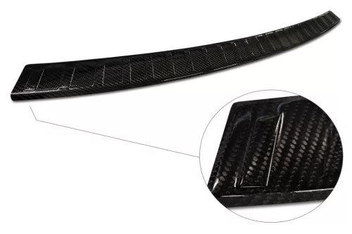 Avisa protecție bară spate din carbon negru Bmw iX3 (G08) 2020->2021