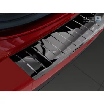   Avisa protecție bară spate din oțel negru oglindă Mazda CX-5 II 2017-2021, FL 2021->