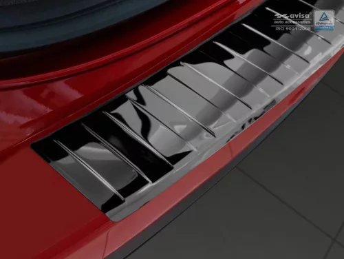 Avisa protecție bară spate din oțel negru oglindă Mazda CX-5 II 2017-2021, FL 2021->