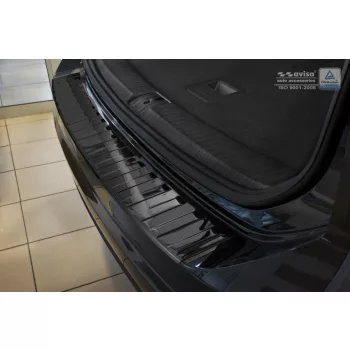   Avisa protecție bară spate din oțel negru oglindă VOLKSWAGEN TOURAN III/R-line 2015
