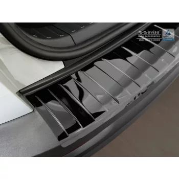  Avisa protecție bară spate din oțel negru oglindă SKODA KAROQ crossover/Sportline 2017-2022, SKODA KAROQ CLEVER 2020-2022