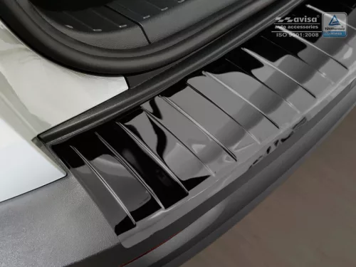 Avisa protecție bară spate din oțel negru oglindă SKODA KAROQ crossover/Sportline 2017-2022, SKODA KAROQ CLEVER 2020-2022