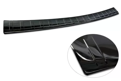 Avisa protecție bară spate din oțel negru oglindă MERCEDES E Class W213 T-model 2016->, MERCEDES E53 S213 AMG 2018->