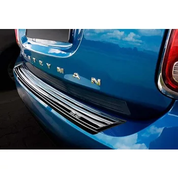   Avisa protecție bară spate din oțel negru oglindă MINI COUNTRYMAN F60 crossover FL2016-2020