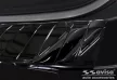 Avisa protecție bară spate din oțel negru oglindă Volvo V70 III FL2014-2016