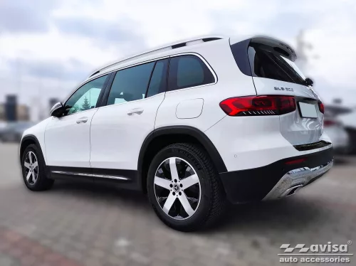 Avisa protecție bară spate din oțel negru oglindă MERCEDES GLB (X247) crossover 2019->/MERCEDES GLB AMG (X247) 2019->