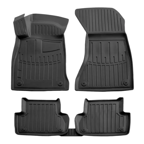 EgriAuto 3D covorașe de cauciuc premium cu capse Audi A4 (B9) 2015-2024 5 buc