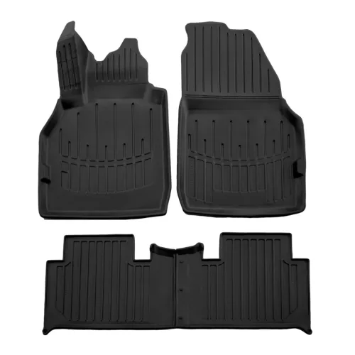 EgriAuto 3D covorașe de cauciuc premium cu capse Renault Scenic II 2003-2009 4 buc