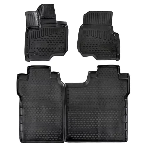 EgriAuto 3D covorașe de cauciuc premium cu capse Ford F-150 2015-2020 Sercrew