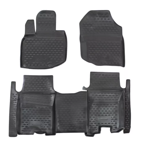 EgriAuto 3D covorașe de cauciuc premium cu capse Honda Jazz 2009-2014