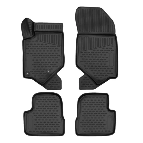 EgriAuto 3D covorașe de cauciuc premium cu capse Peugeot 2008 2019- 4 buc