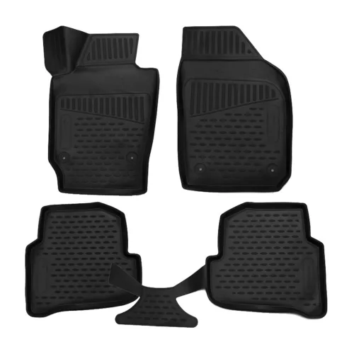 EgriAuto 3D covorașe de cauciuc premium cu capse Skoda Fabia 2015-2021 4 buc