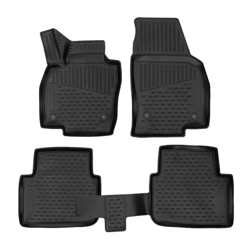 EgriAuto 3D covorașe de cauciuc premium cu capse Skoda Kamiq 2019- 4 buc