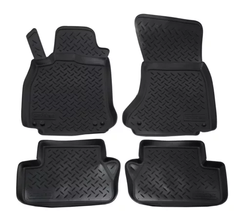 EgriAuto 3D covorașe de cauciuc premium cu capse NORM Audi A4 B8 2007-2015 4 buc