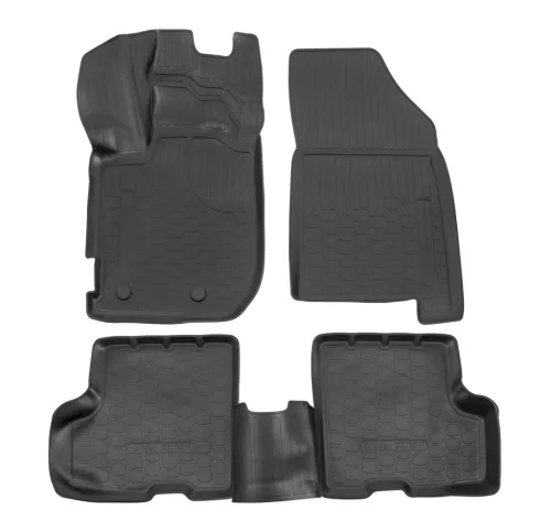 EgriAuto 3D covorașe de cauciuc premium cu capse NORM Dacia Duster 2018-2024 4 WD 4 buc