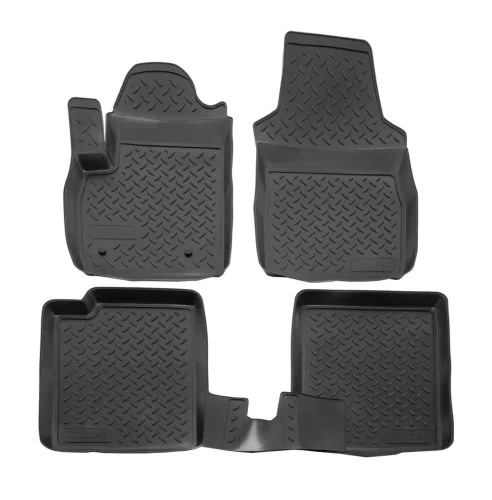 EgriAuto 3D covorașe de cauciuc premium cu capse NORM Fiat Panda 2003-2012 4 buc