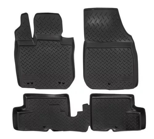 EgriAuto 3D covorașe de cauciuc premium cu capse NORM Nissan Terrano 2WD 2010-2017 4 buc