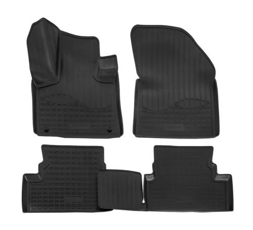 EgriAuto 3D covorașe de cauciuc premium cu capse NORM Peugeot 3008 2017-2024 4 buc