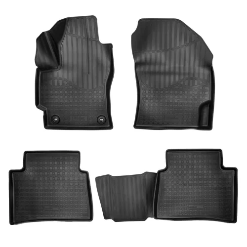 EgriAuto 3D covorașe de cauciuc premium cu capse NORM Toyota Corolla 2019- 4 buc