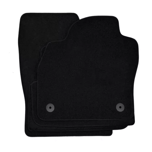 EgriAuto covorașe textile din pluș negru VW Polo AW 2017-mai înalt 4 buc