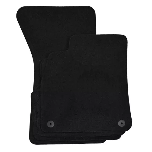 EgriAuto covoraș textil pluș negru Audi A6 C8 2018- mai înalt 4 buc.