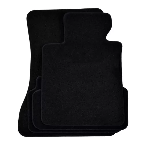 EgriAuto covoraș textil din pluș negru Bmw 5 G30 G31 2018-2023 4 buc.