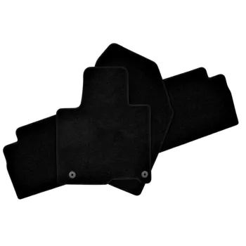   EgriAuto covoraș textil din pluș negru HYUNDAI Santa Fe 2018-mai înalt 4 buc.