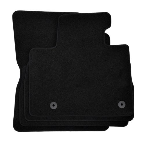 EgriAuto covoraș textil din pluș negru HYUNDAI Santa Fe hybrid 2018-2024 4 buc.