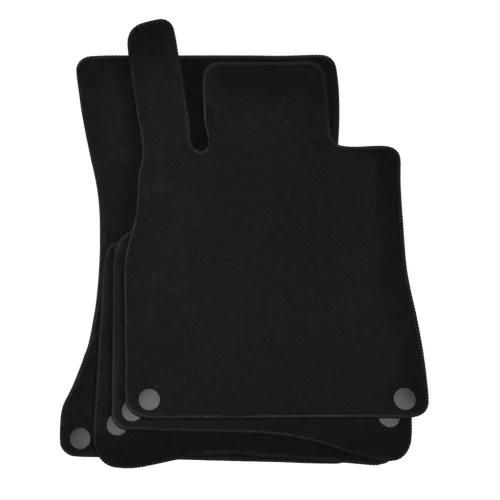 EgriAuto covoraș textil din pluș negru MERCEDES S W222 2013-2020 4 buc.