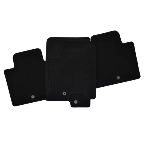 EgriAuto covorașe textile din pluș negru SSangYong Rexton 5 seat 2018-mai înalt 4 buc