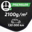 EgriAuto covoraș textil pluș negru Landcruiser 120 2002-2008 3 buc.