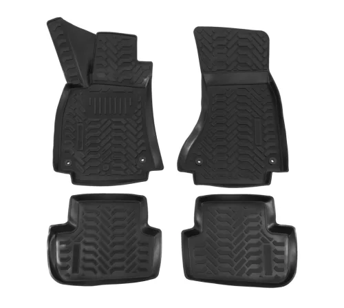 EgriAuto 3D covorașe de cauciuc premium cu capse Audi A4 B8 03/2008-2014 4 buc