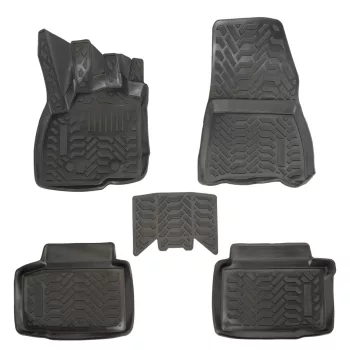   EgriAuto 3D covorașe de cauciuc premium cu capse Duster 3 2024- 4x4 5 buc