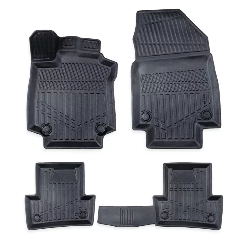 EgriAuto 3D covorașe de cauciuc premium cu capse Renault Clio 3 2005-2012- 4 buc
