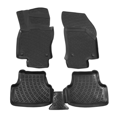 EgriAuto 3D covorașe de cauciuc premium cu capse Seat Leon III 2013-2020