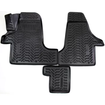   EgriAuto 3D covorașe de cauciuc premium cu capse Volkswagen Transporter T5 Multikombi 2003- 2 buc