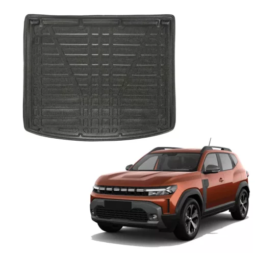 EgriAuto tavă de portbagaj neagră antiderapantă Dacia Duster 4WD 2024- (superior nivel)