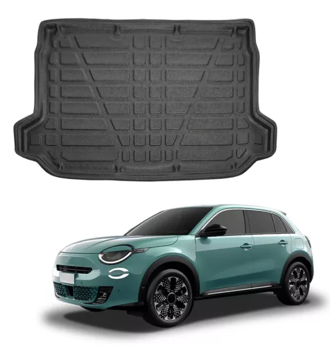 EgriAuto tavă de portbagaj neagră antiderapantă Fiat 600/600- E 2023- (superior suport)