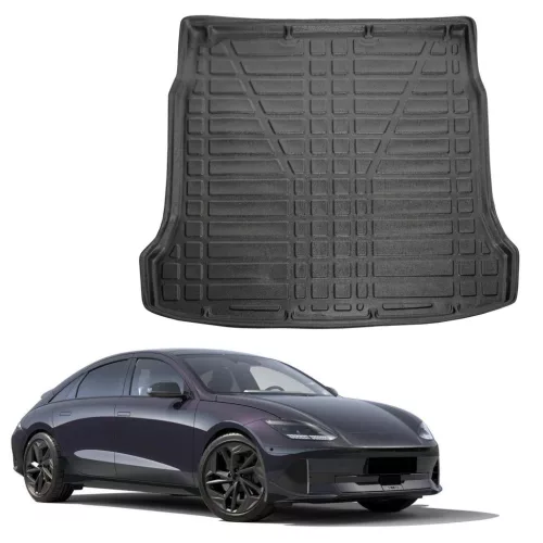 EgriAuto tavă de portbagaj neagră antiderapantă Hyundai Ioniq 6 2023-